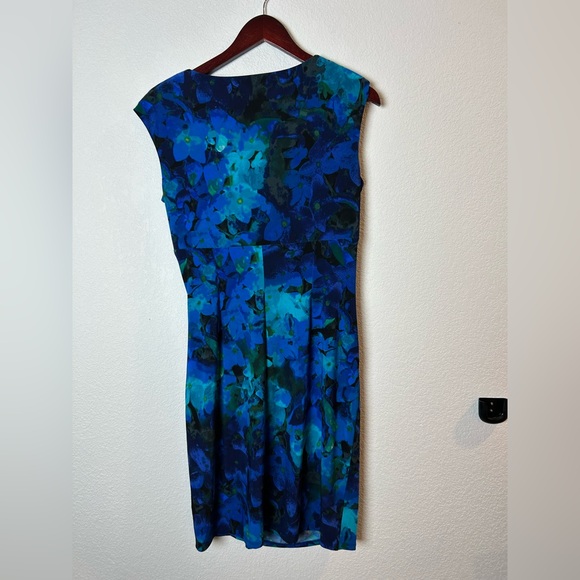 Ralph Lauren Vibrant Blue Floral Midi Dress - Picture 2 of 6